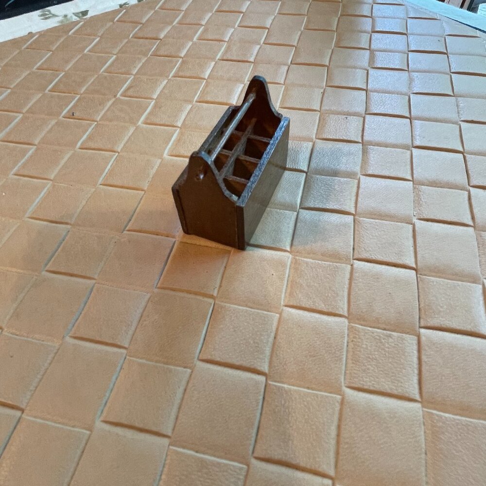 Miniature Dollhouse Wooden Vintage Milk Carrier